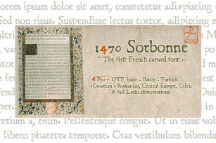 1470 Sorbonne PRO OTF Font Download