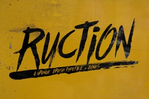 Ruction Typeface Font Download