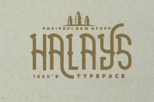 Halays Typeface (Bonus) Font Download