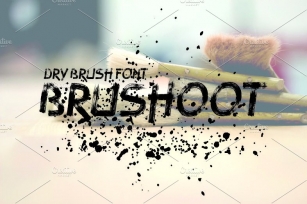 BRUSHOOT Font Download