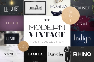 The Modern Vintage Collection Font Download