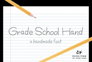 Grade School Hand OpenType Font Download