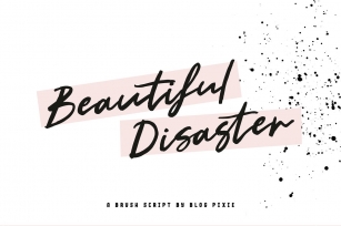 Beautiful Disaster Script Font Download