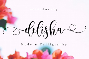 Delisha // Lovely Script Font Download