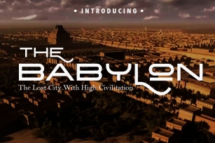 The Babylon Strong Typeface Font Download