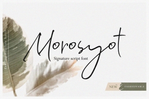 Morosyot Signature Script Font Download
