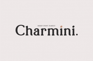 Charmini. Serif font family. Font Download