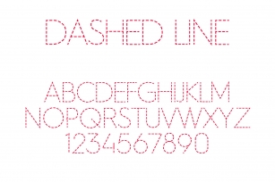 Dashed Line Font Download