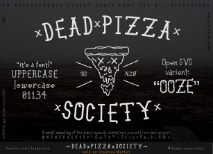 Dead Pizza Society Font Download