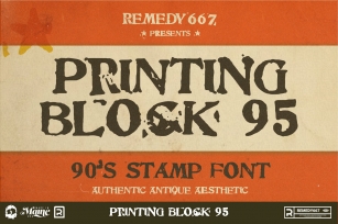 Printing Block 95 Font Download