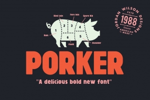 Porker (+ Bonus Pack) Font Download