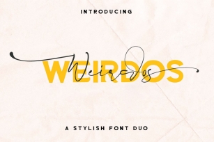 Intro SALE // Weirdos Duo Font Download