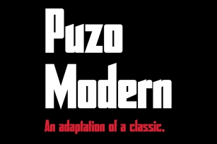 Puzo Modern Font Download