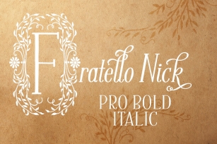 Fratello Nick Pro Bold Italic Font Download