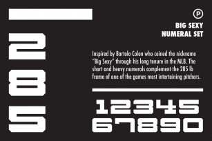 Big Sexy Numeral Set Font Download