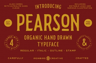 Pearson Typeface- 4! (+EXTRA) Font Download