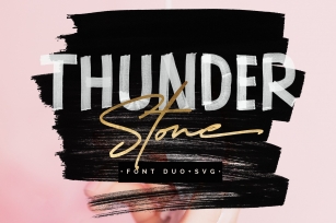 Thunder Stone Duo+OpenSVG Font Download