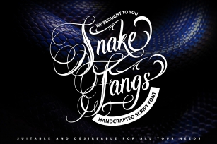 Snake Fangs Font Download