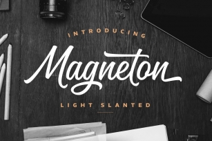 Magneton Light Slanted Font Download
