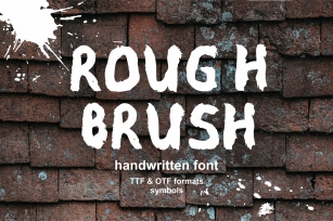 Rough Brush Font Download