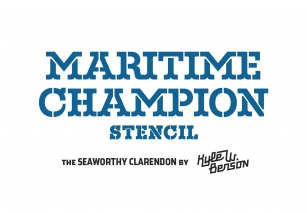Maritime Champion Stencil Font Download