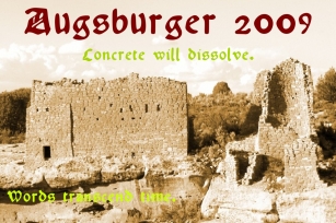Augsburger 2009 Font Download