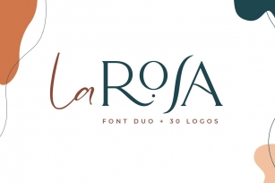 La Rosa Duo//Chic Logos Font Download