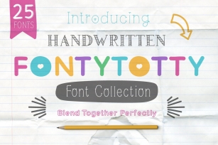 Fontytotty 25 Collection Font Download