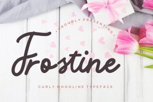 Frostine Monoline Typeface Font Download