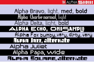 Alpha Series Collection Font Download