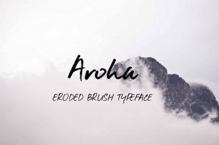 Aroha brush script font Font Download