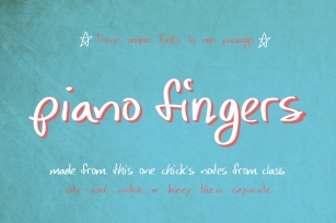 Piano Fingers Font Download