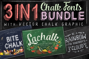3 IN 1 Chalk Bundle + Extras Font Download