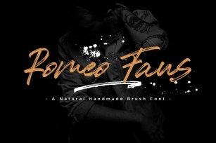 Romeo Fans / Natural Handmade Brush Font Download