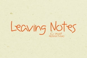 Leaving Notes Font Download