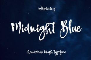 Midnigh Blue Brush Font Download