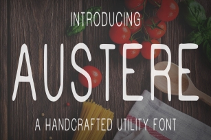 AUSTERE -A handcrafted utility font Font Download