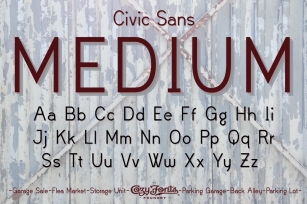 Civic Sans Medium Font Download