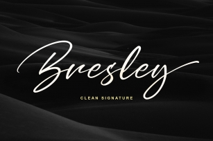 Bresley Clean Signature Font Download