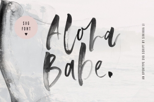 Aloha Babe SVG Font Download