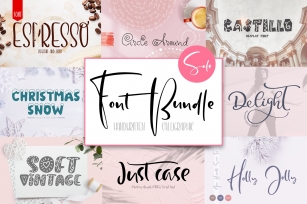 Font Bundle Handwritten Calligraphic Font Download