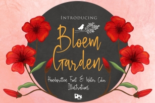Bloem Garden-Watercolor Package Font Download