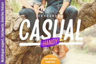 Handy Casual Condensed (25%off) Font Download