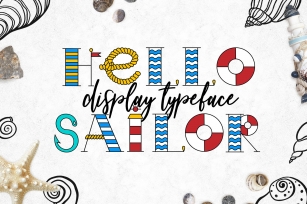 "Hello Sailor" Display Typeface Font Download