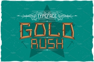 Gold Rush Label Typeface Font Download