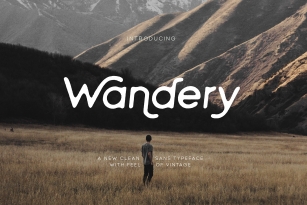 Wandery Modern x Vintage Typeface Font Download