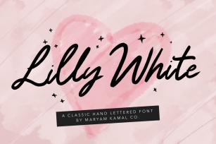 Lilly White Script Font Download