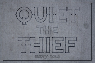 Quiet the Thief Font Download