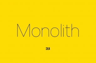 Monolith Font Download