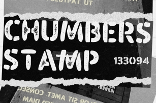 Chumbers Stamp Stencil Font Download
